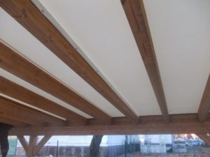 posto auto in legno lamellare