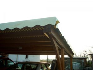 posto auto con telo PVC