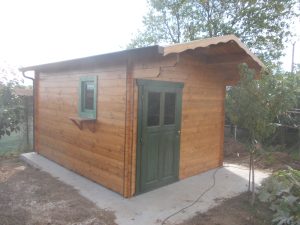 casetta porta verde