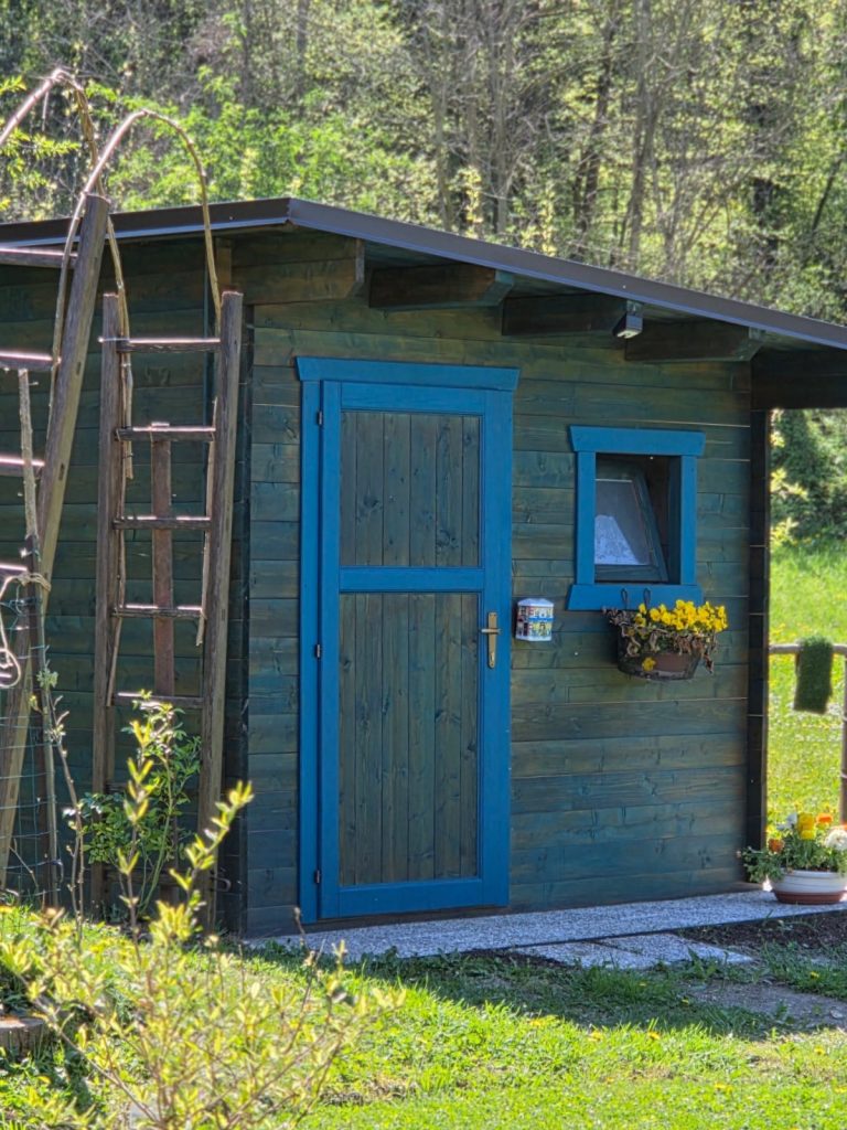 casetta_blue, tetto mono-falda